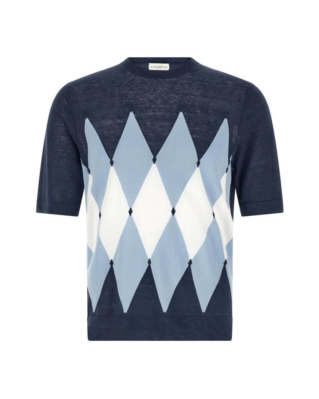 Ballantyne Blue Round-Neck Knitwear for men
