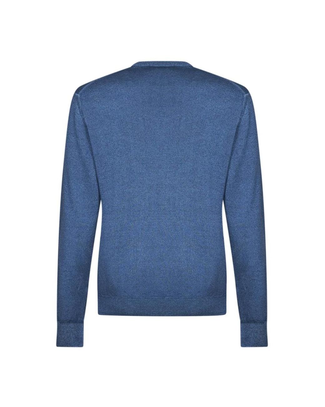 Etro Blue Round-Neck Knitwear for men