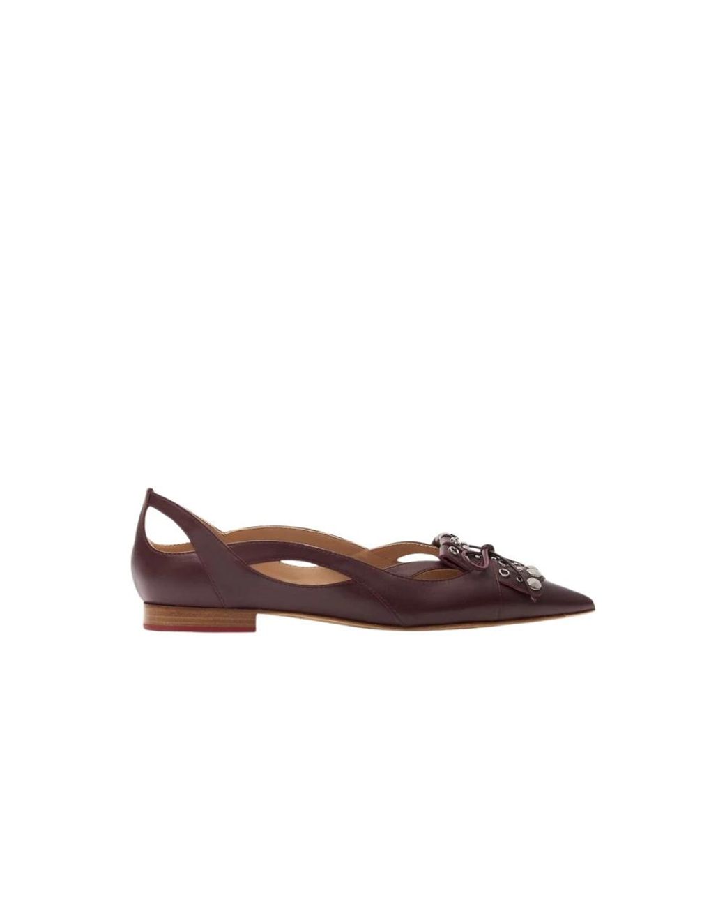 Scarosso Brown Ballerina Shoes