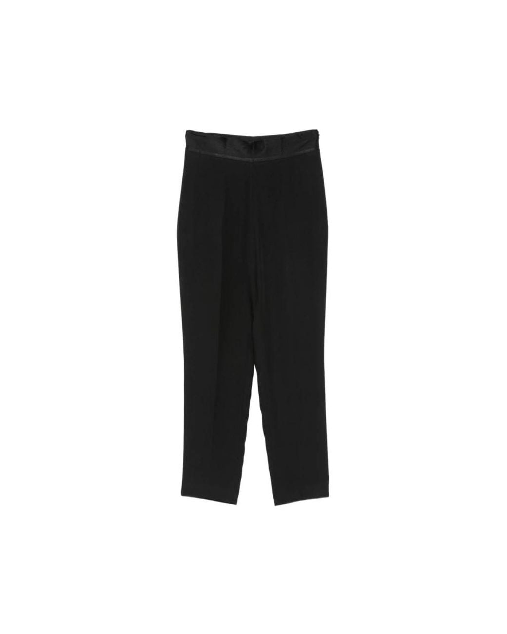 SIMONA CORSELLINI Black Straight Trousers