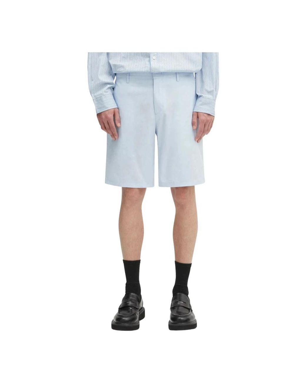 Paul Smith Shorts Met Platte Voorkant in het Blue voor heren