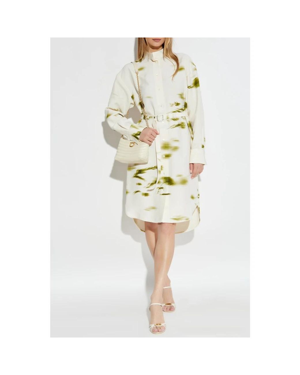Ferragamo White Shirt Dresses