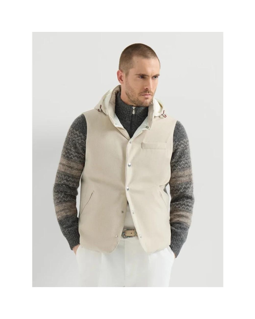 Brunello Cucinelli Natural Waistcoats for men