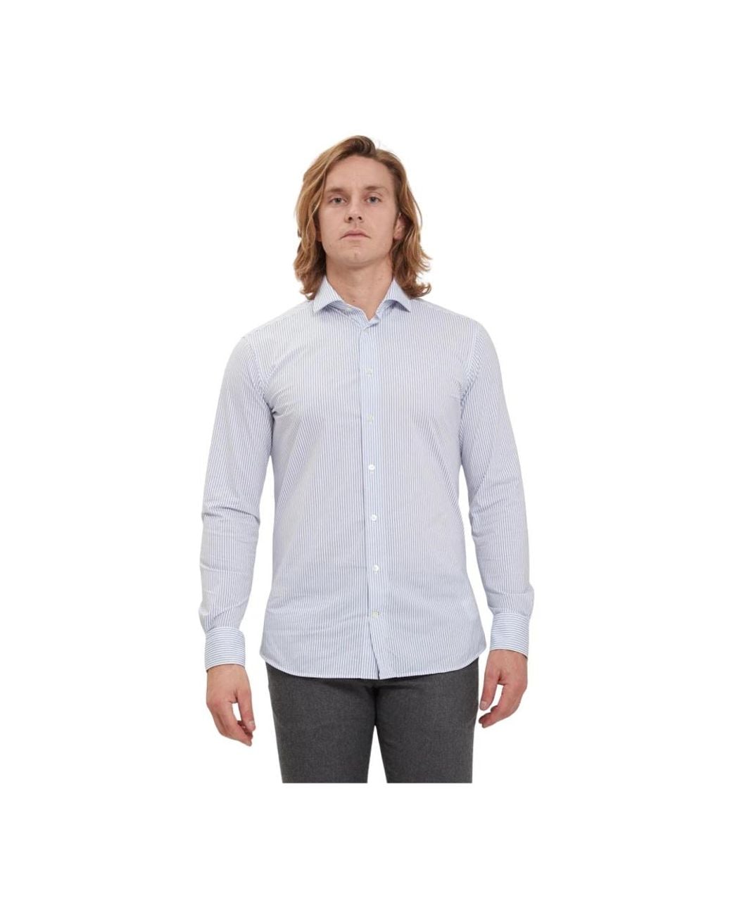 Traiano Milano Purple Formal Shirts for men