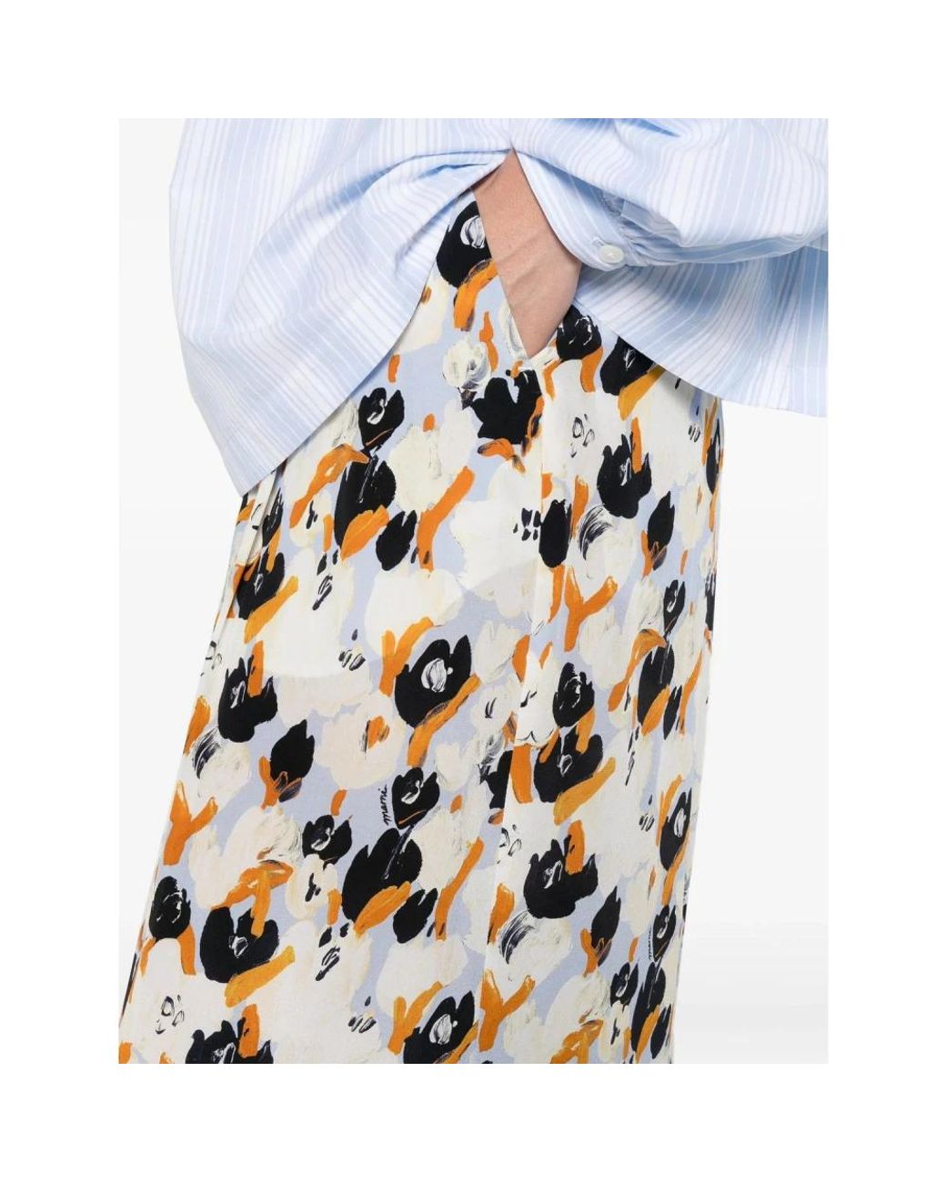 Marni White Wide Trousers