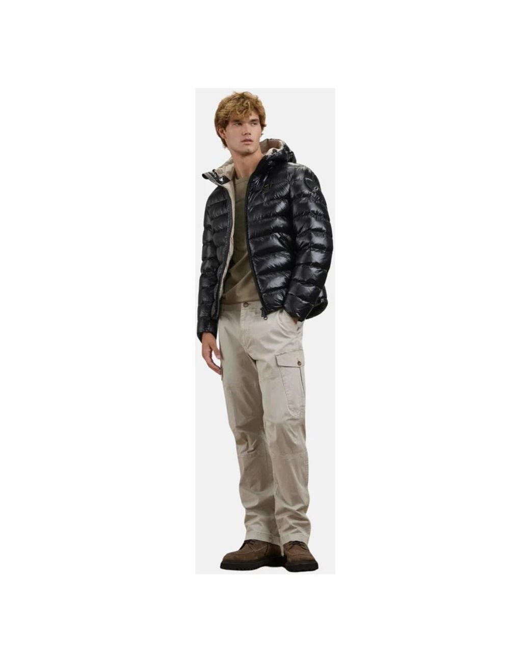 Blauer Adams Padded Jacket in Black für Herren