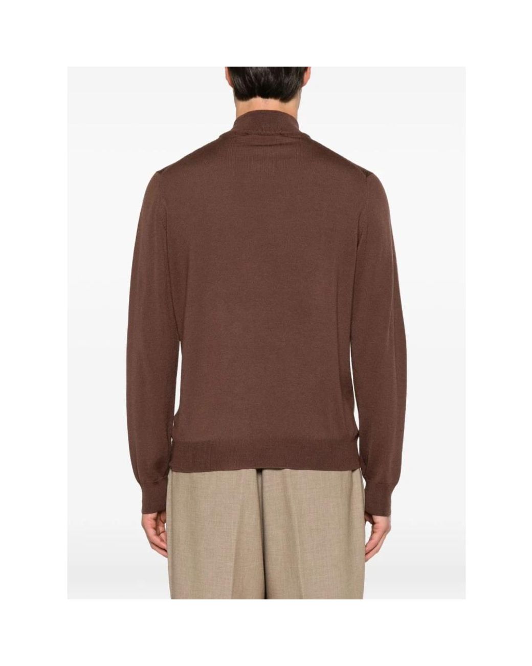 Tagliatore Brown Turtlenecks for men
