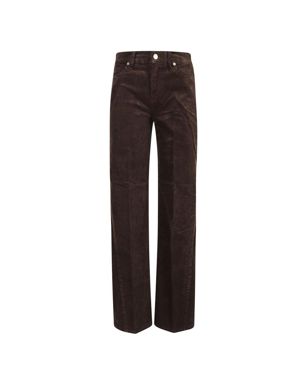 7 For All Mankind Brown Wide Trousers