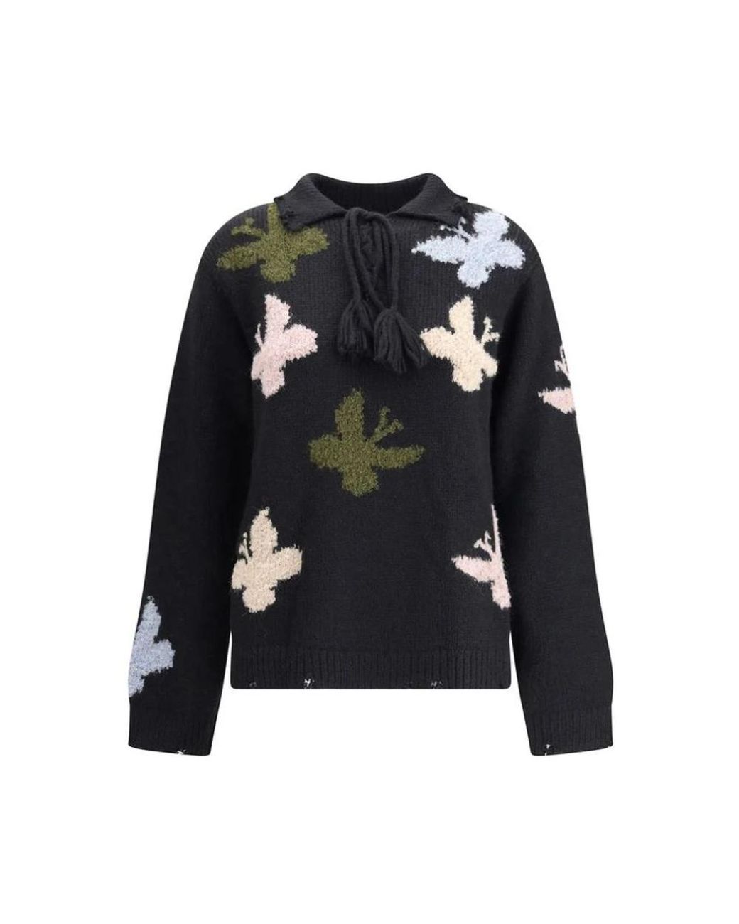 BAZISZT Black Round-Neck Knitwear