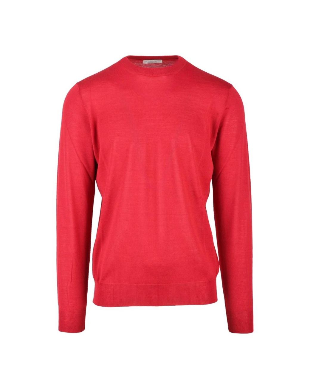 FILIPPO DE LAURENTIIS Red Round-Neck Knitwear for men