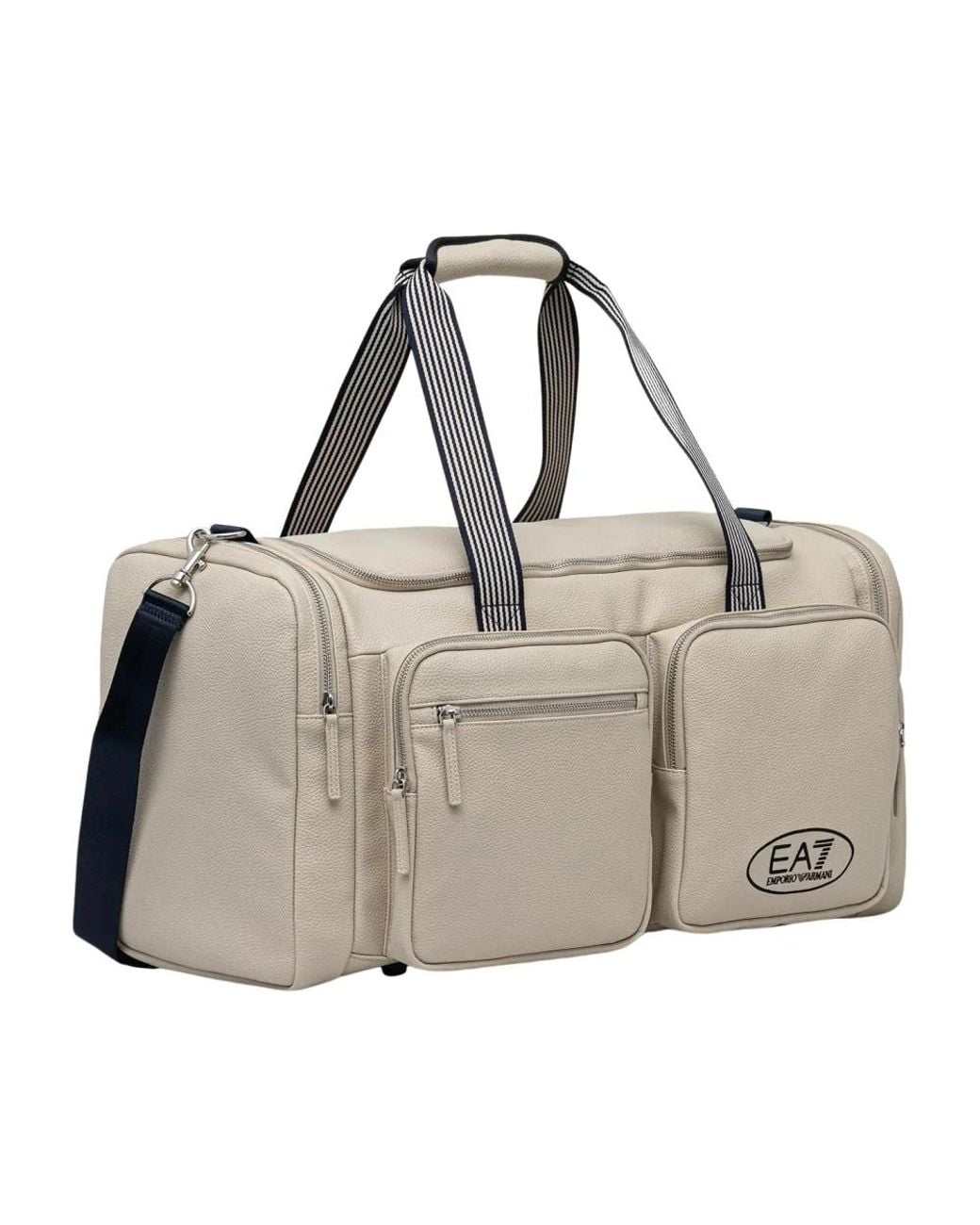 EA7 Gray Logo-Prägung Duffle Bag