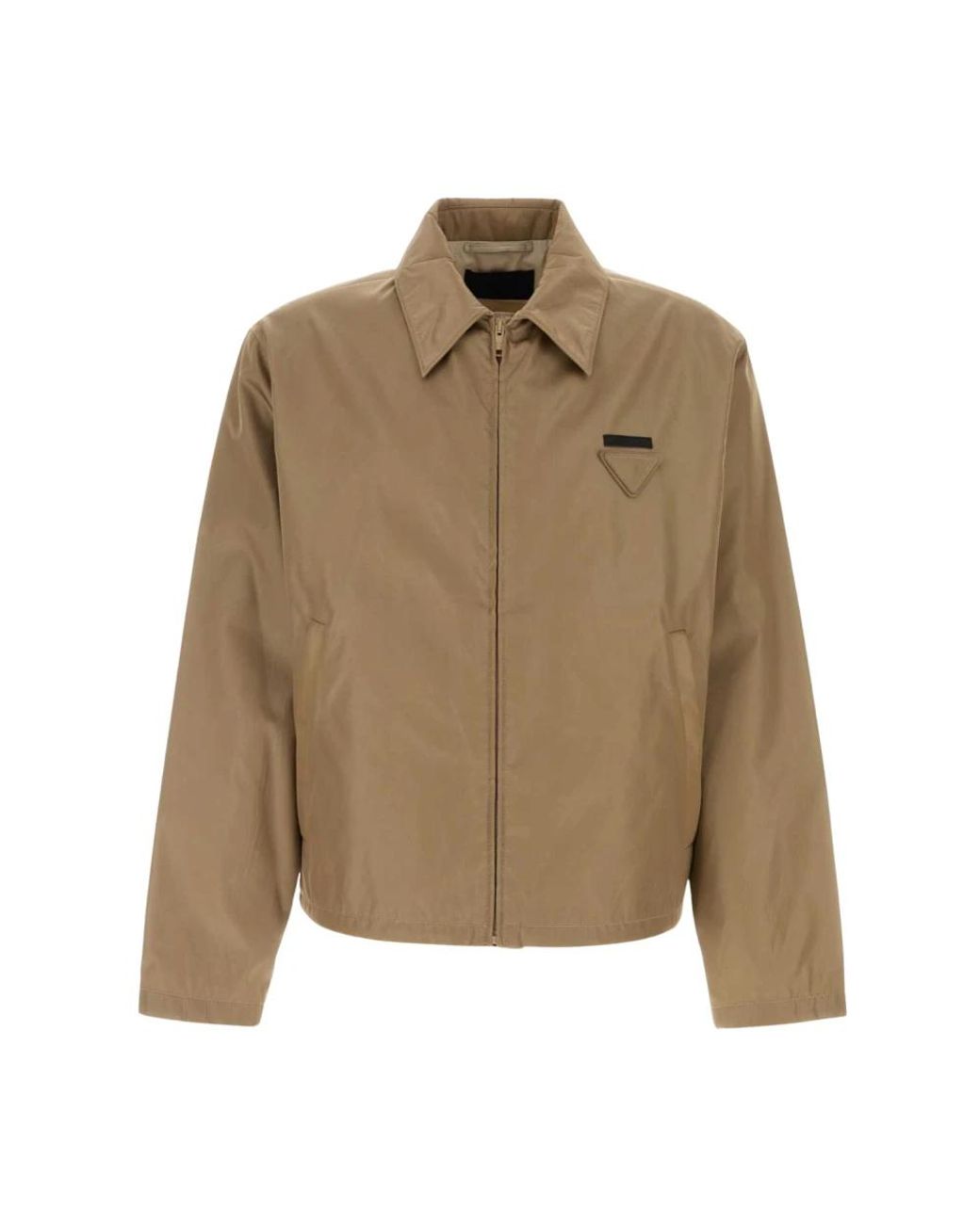 Prada Re-Nylon Short Zip Jacket in Green für Herren