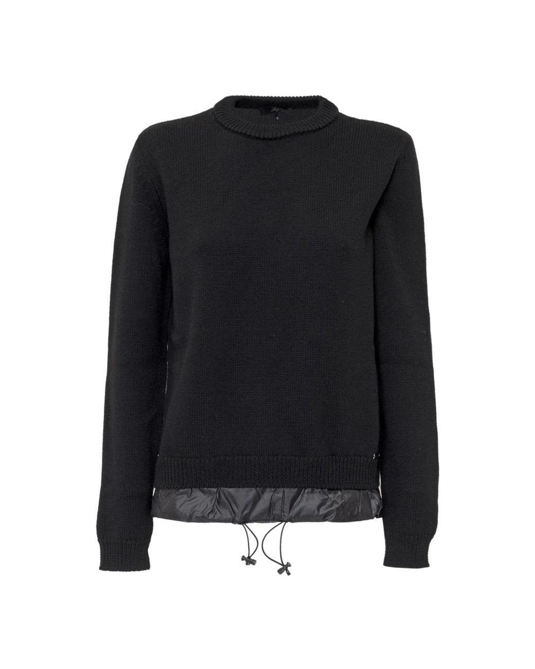 Fay Black Round-Neck Knitwear