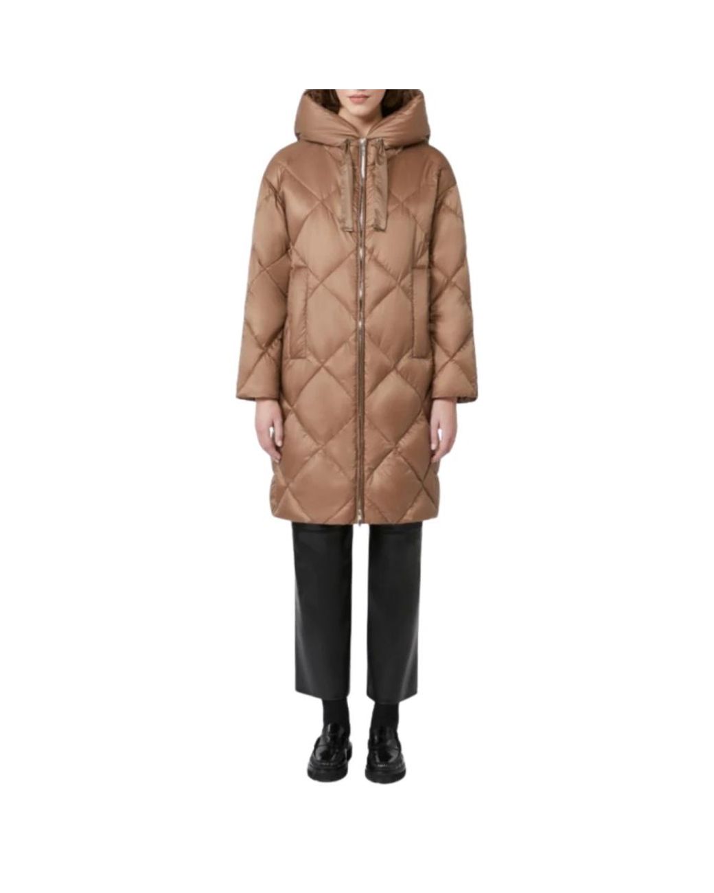 Max Mara Brown Down Coats