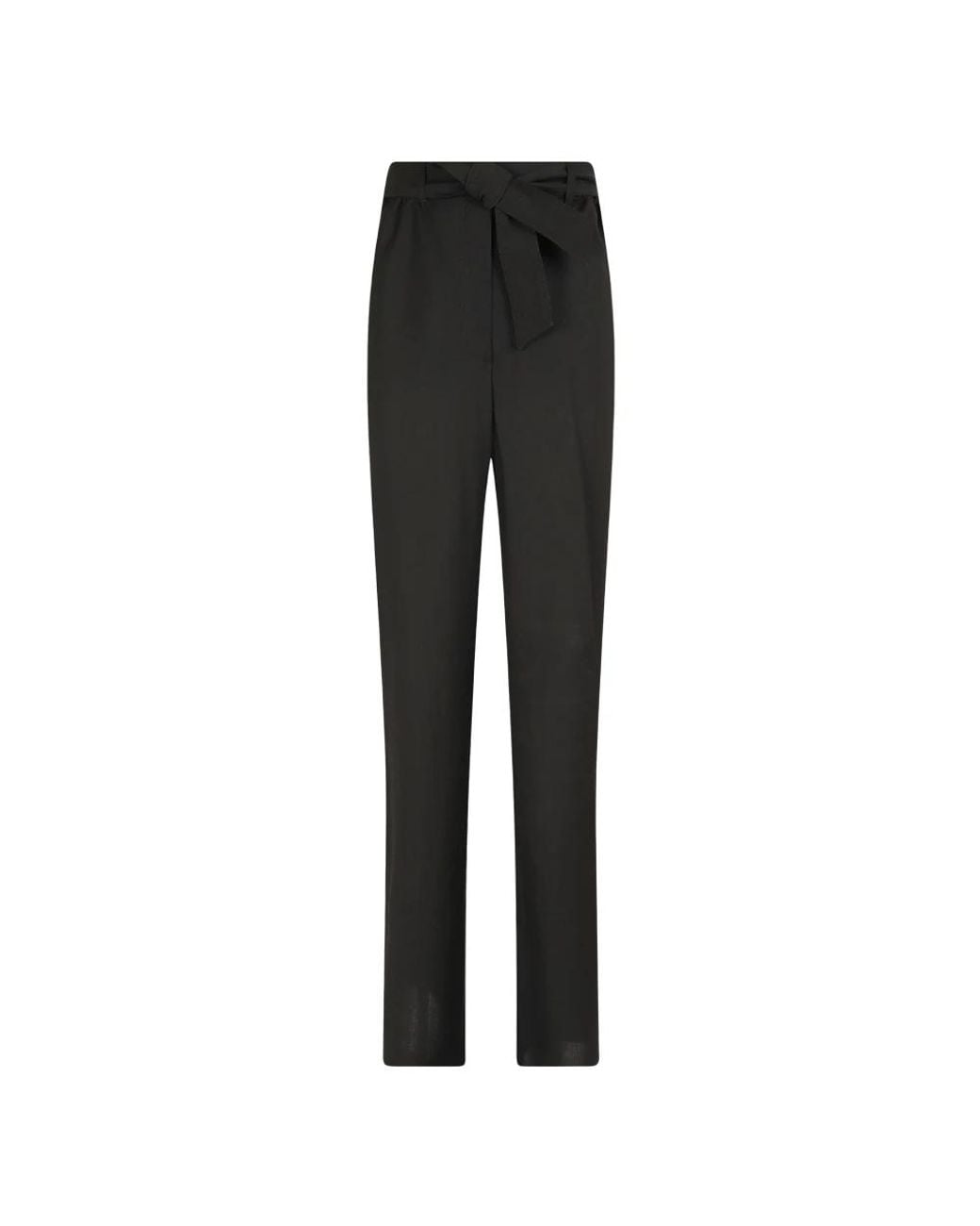 Max Mara Black Straight Trousers