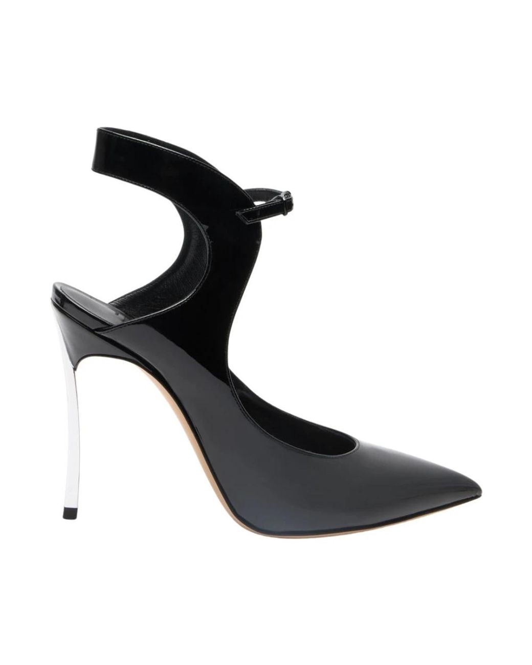 Casadei Schoenen ,Zwart ,Leer Blade Pump Samurai in het Black