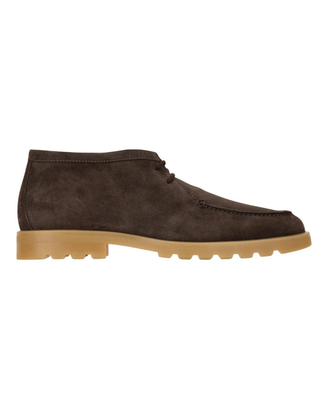 Santoni Brown Lace-Up Boots for men
