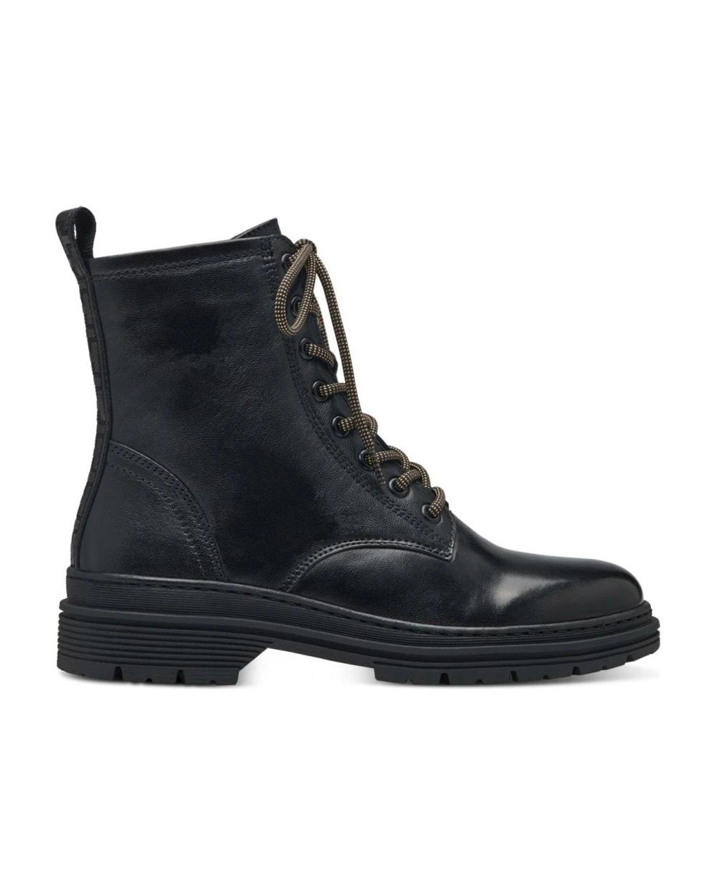 Tamaris Black Lace-Up Boots