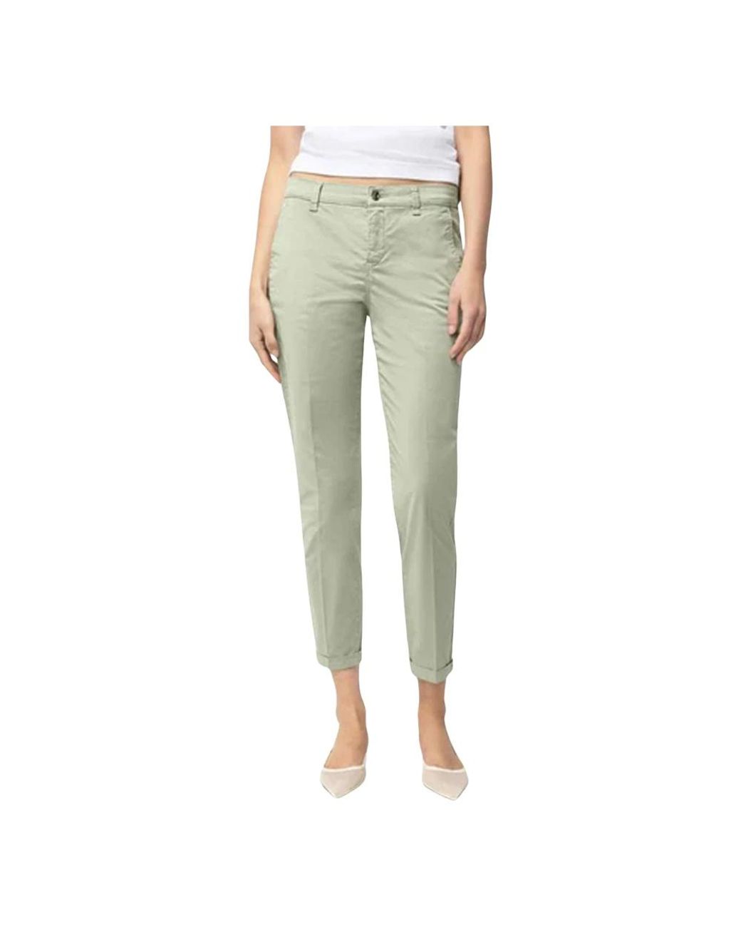 M·a·c Green Cropped Trousers