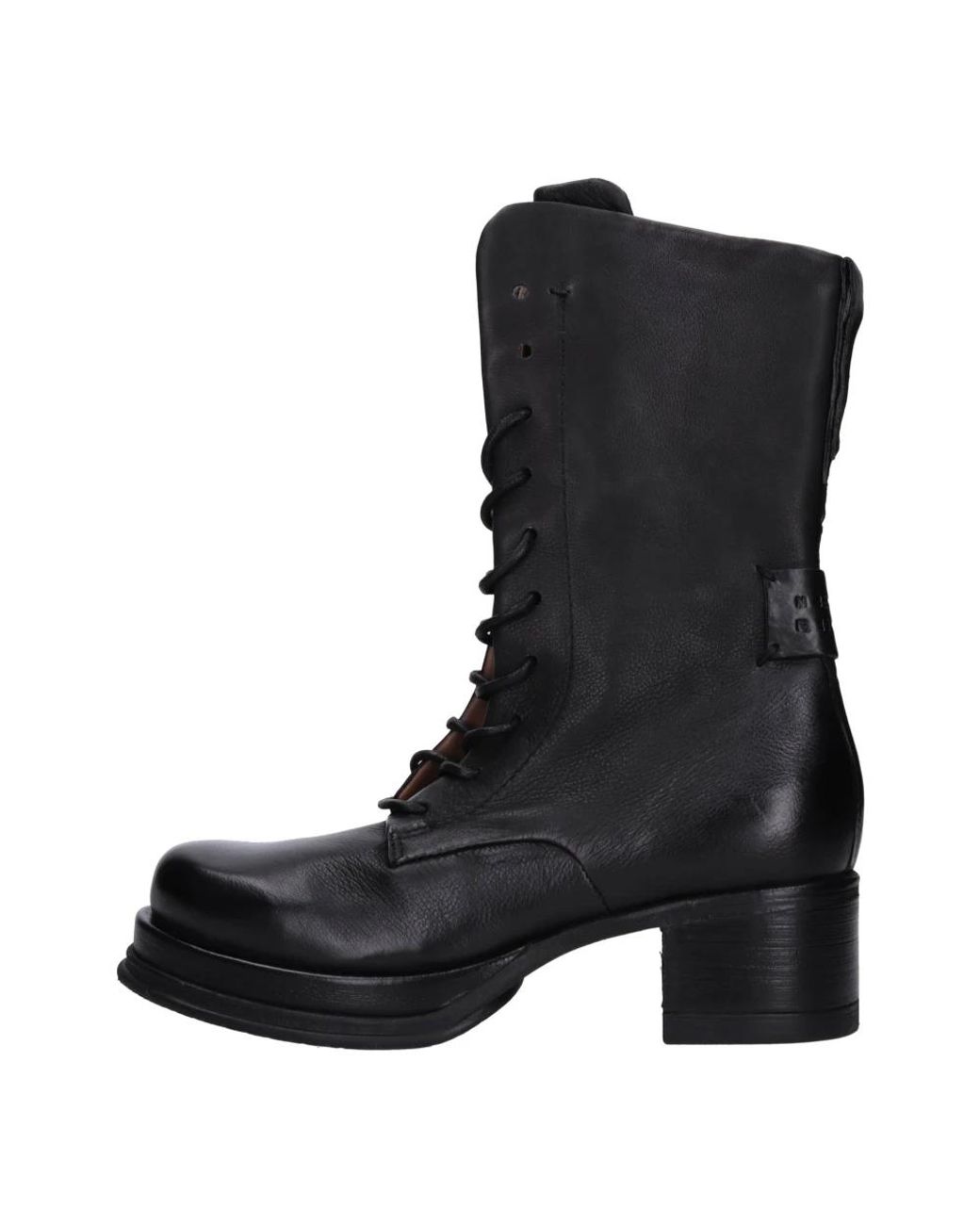 A.s.98 Black Heeled Boots