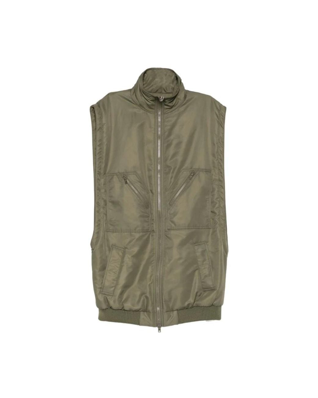 MM6 by Maison Margiela Green Waistcoats