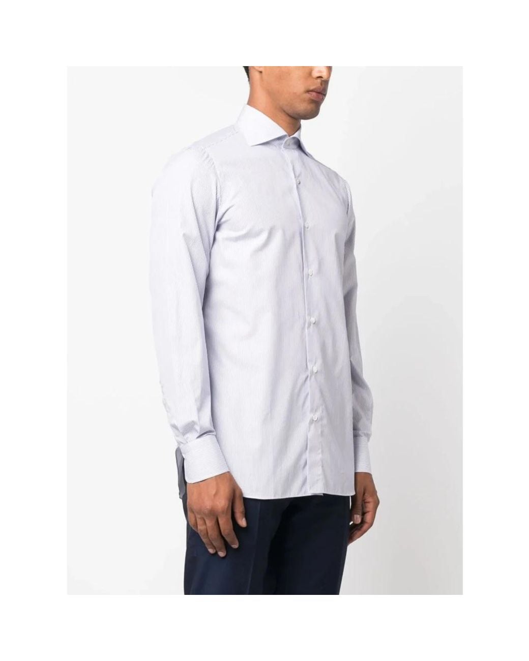 Finamore 1925 White Formal Shirts for men