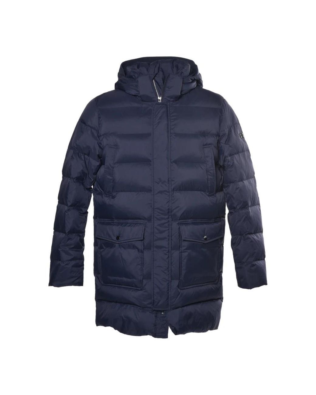 Baldinini Blue Down Coats for men