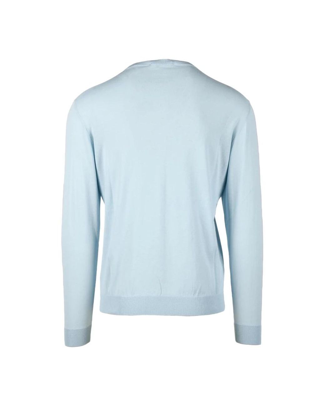 FILIPPO DE LAURENTIIS Blue Round-Neck Knitwear for men