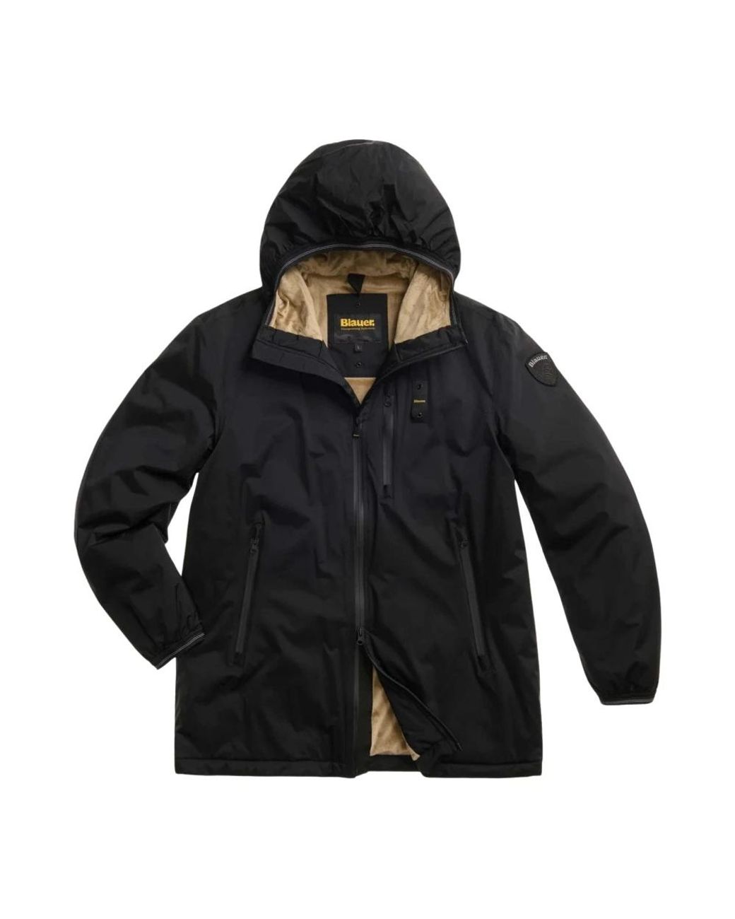 Winter Jackets Blauer pour homme en coloris Black