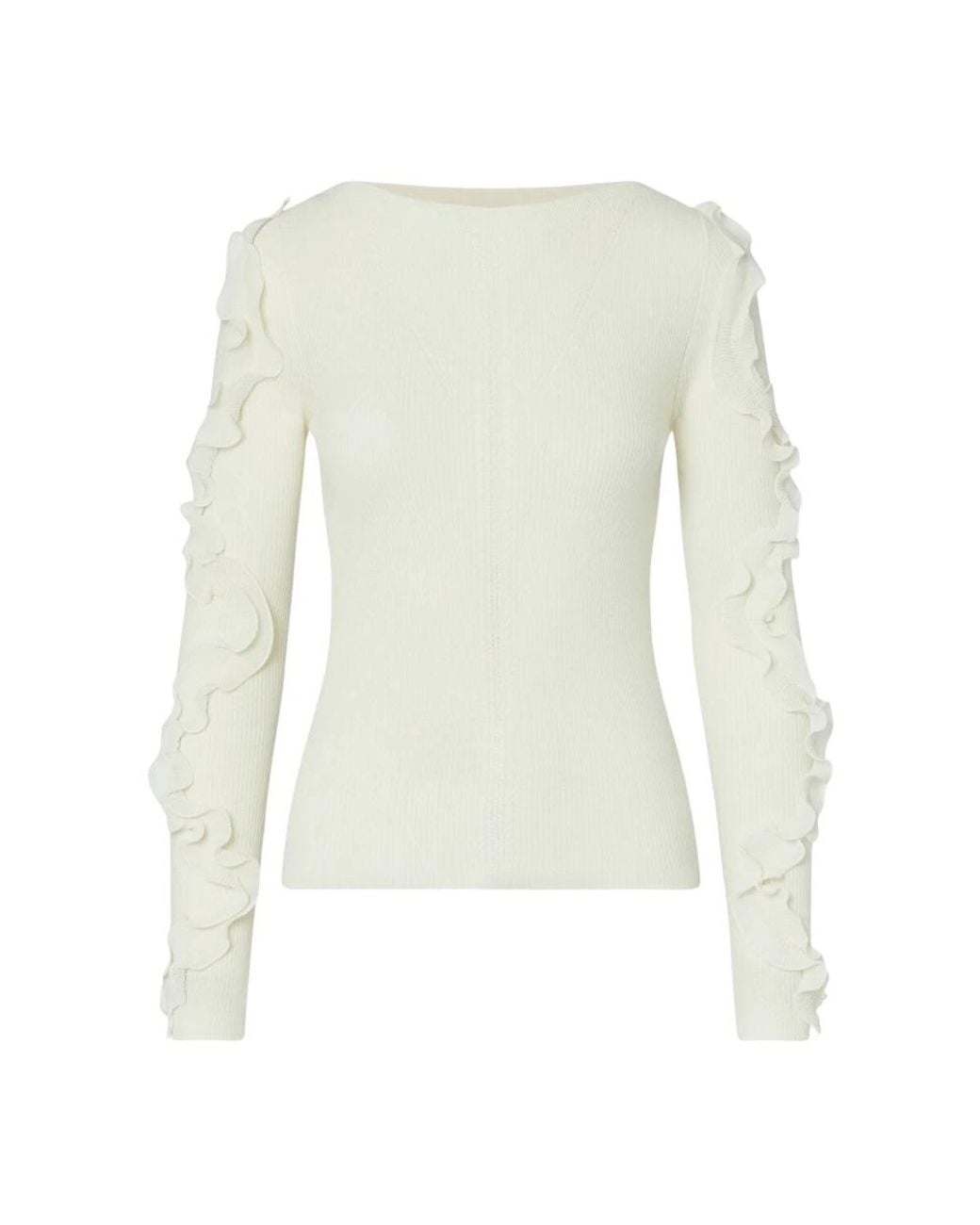 Liu Jo White Round-Neck Knitwear