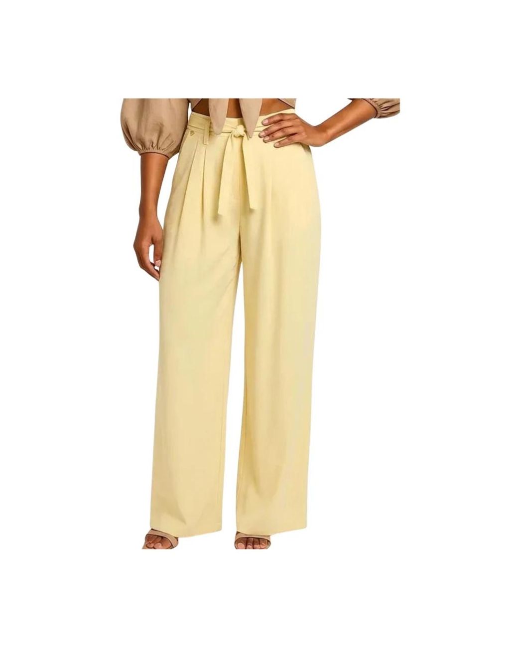 Amélie & Amélie Yellow Wide Trousers