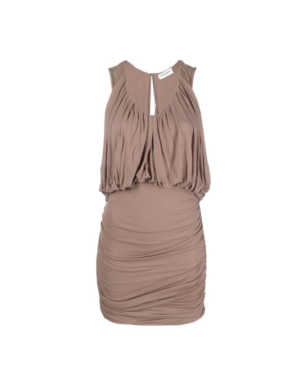Saint Laurent Brown Short Dresses