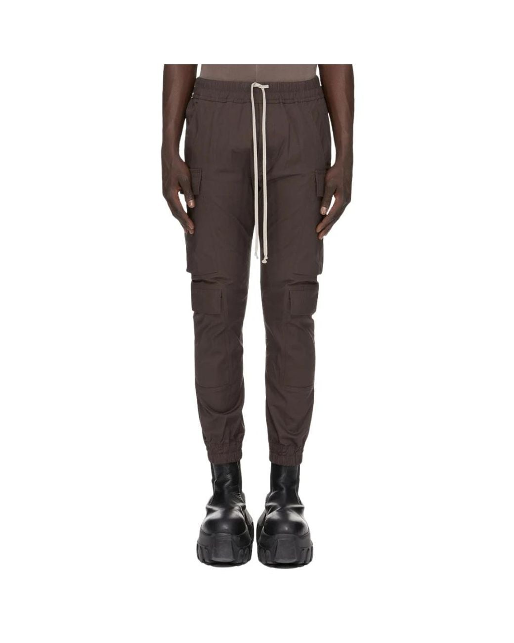 Rick Owens Gray Slim-Fit Trousers for men