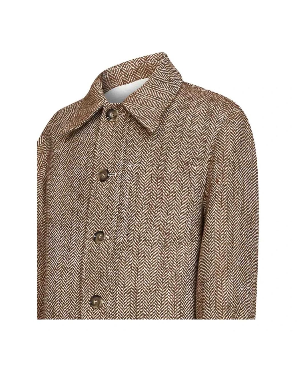 Single-Breasted Coats AMI pour homme en coloris Brown