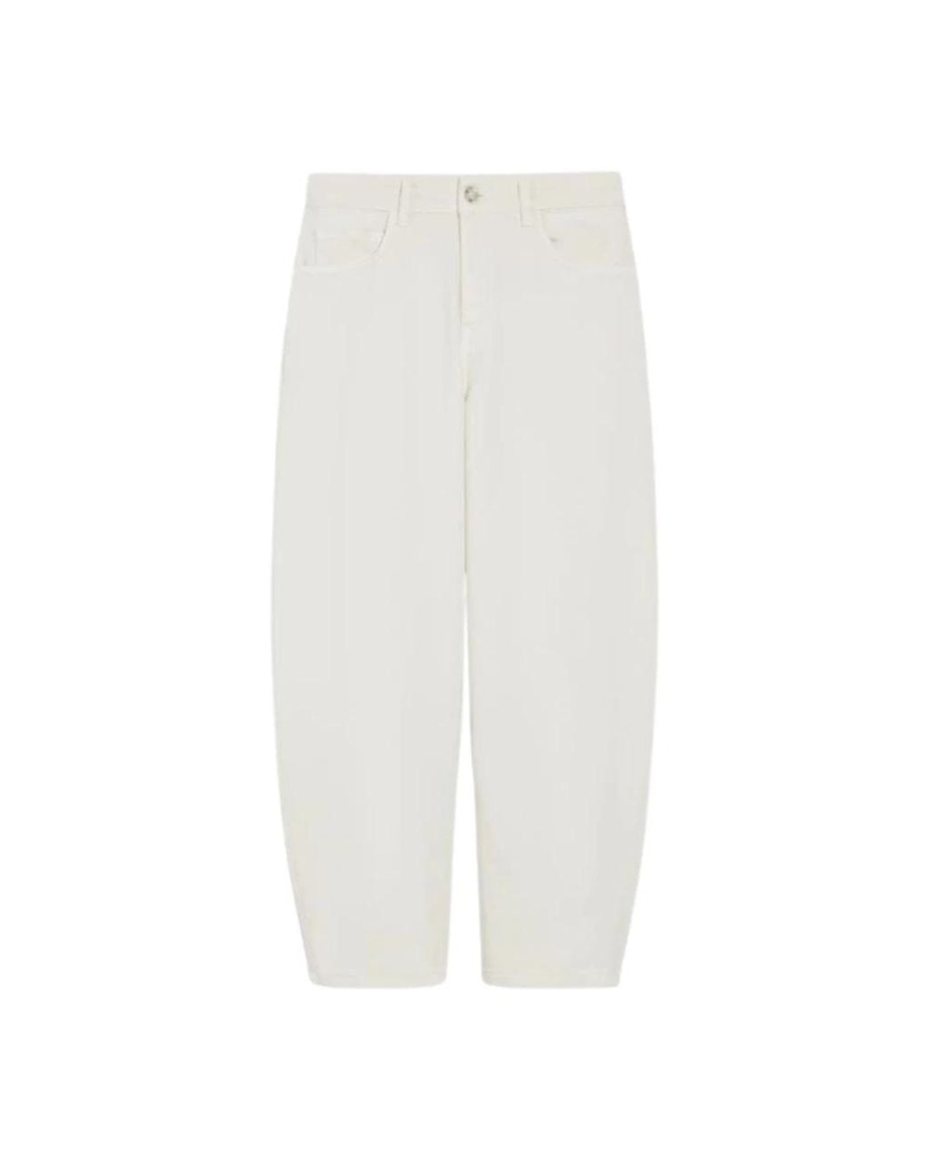 iBlues White Cropped Jeans