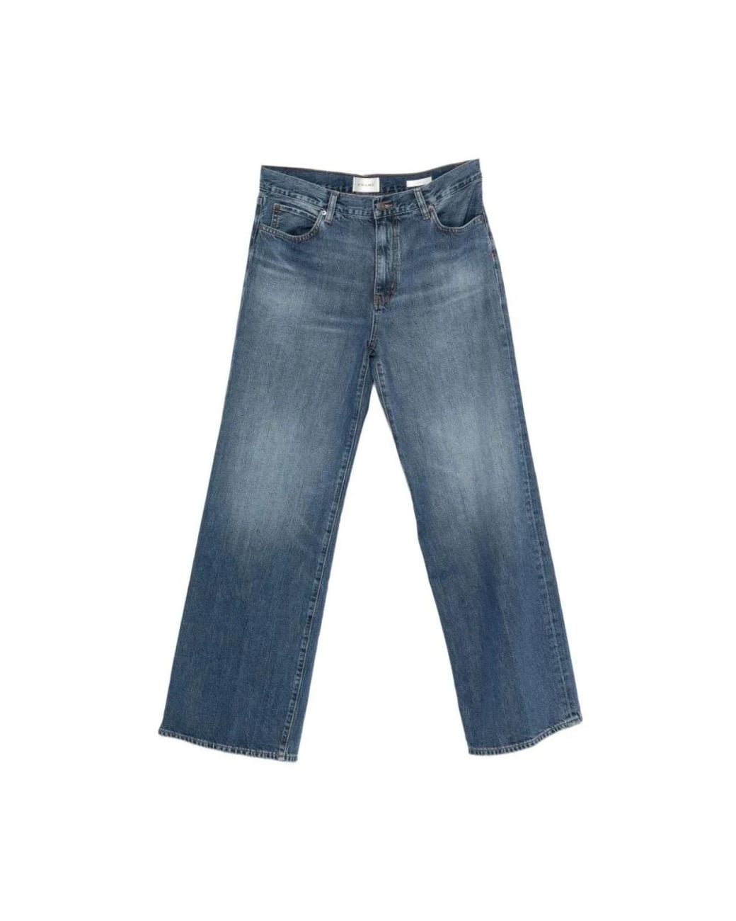 FRAME Blue Straight Fit Jeans
