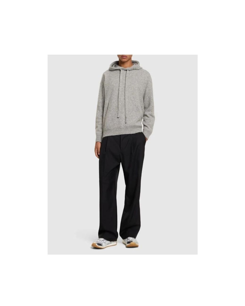 Laneus Black Slim-Fit Trousers for men