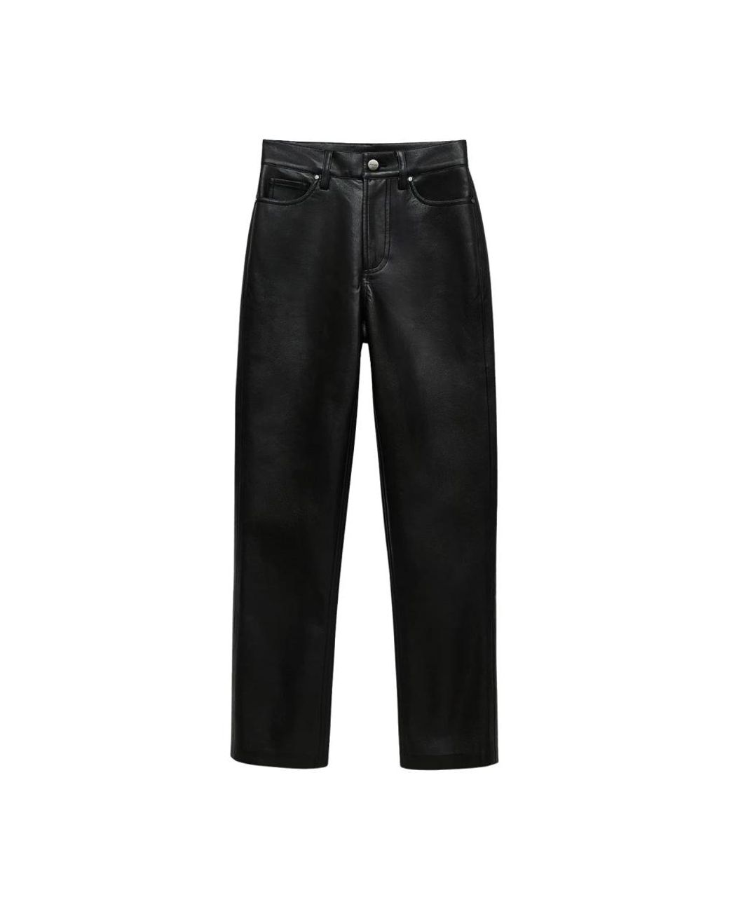 Anine Bing Black Straight Trousers