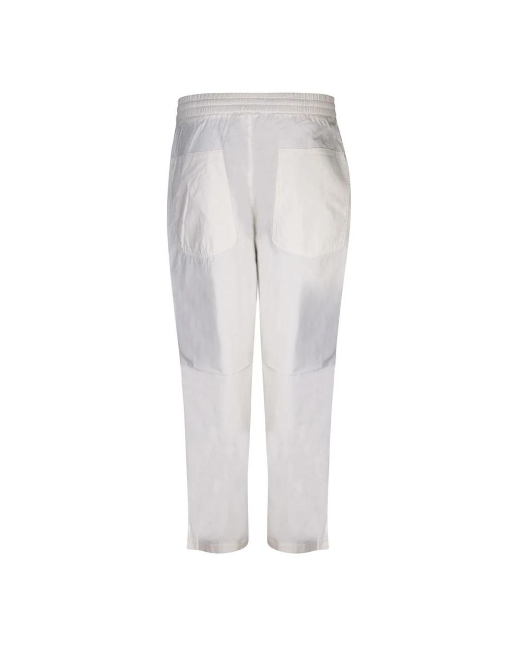 Officine Generale White Cropped Trousers for men