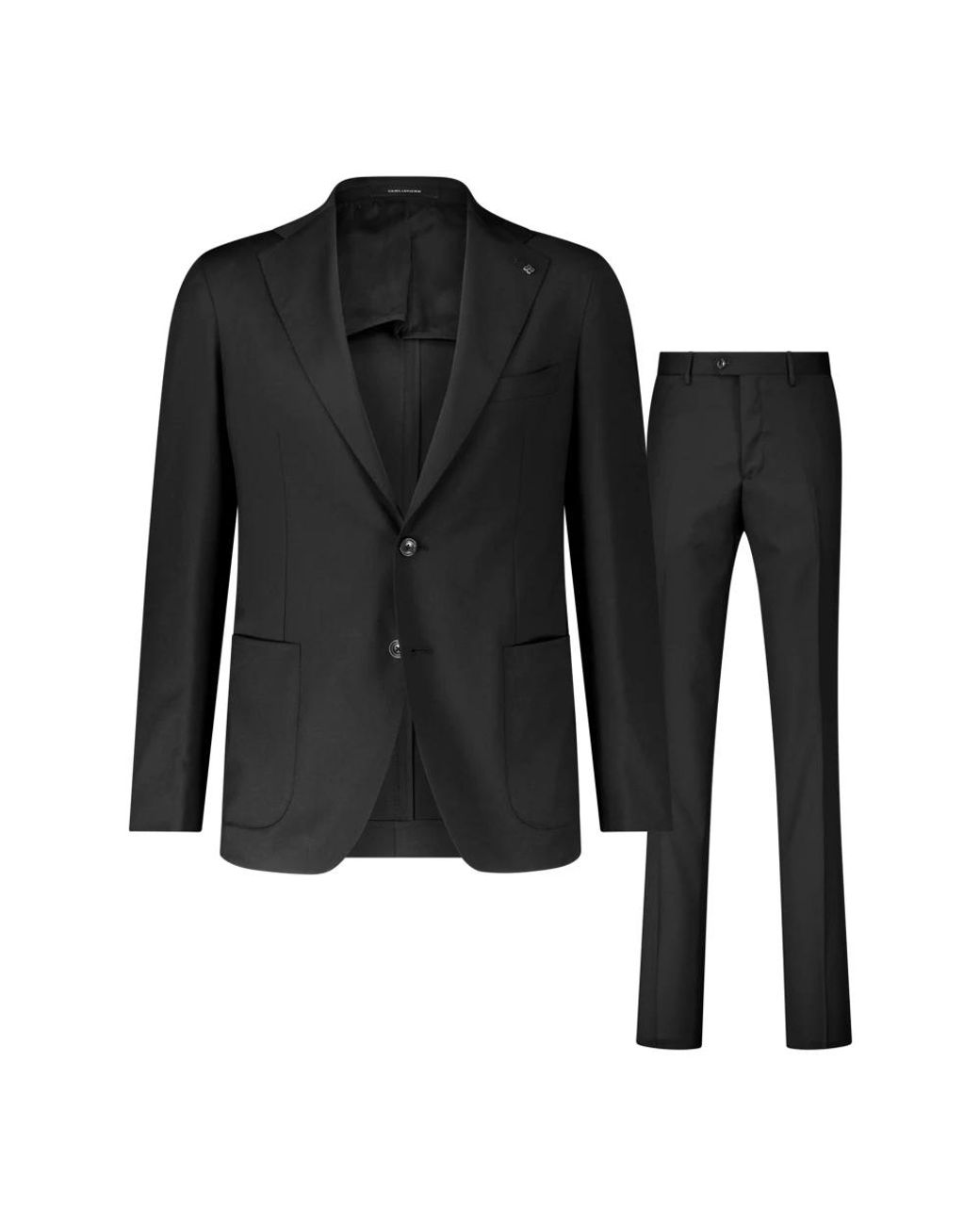Tagliatore Black Single Breasted Suits for men