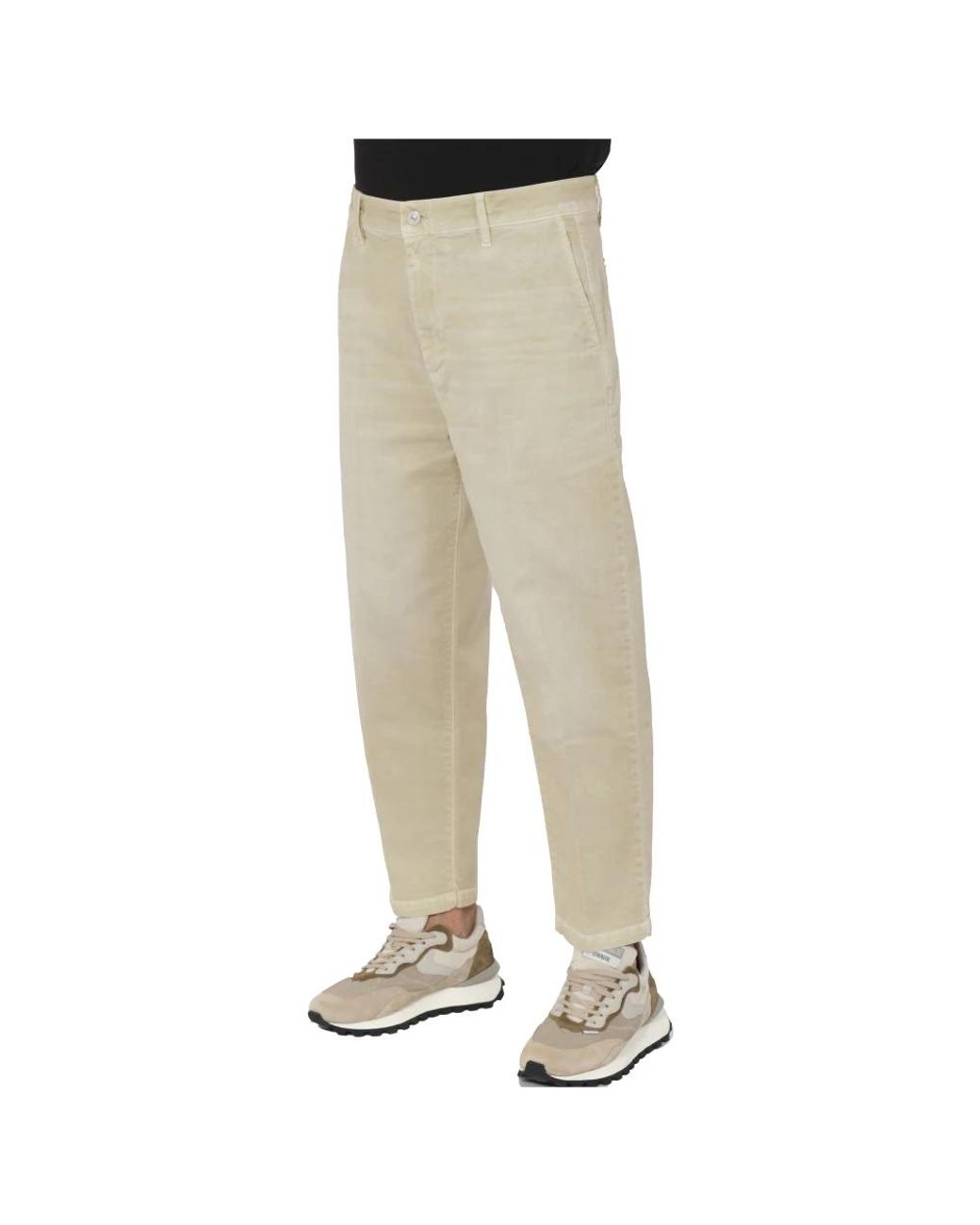 CYCLE Chino Over Cropped Old Died Gerades Jeans in Natural für Herren