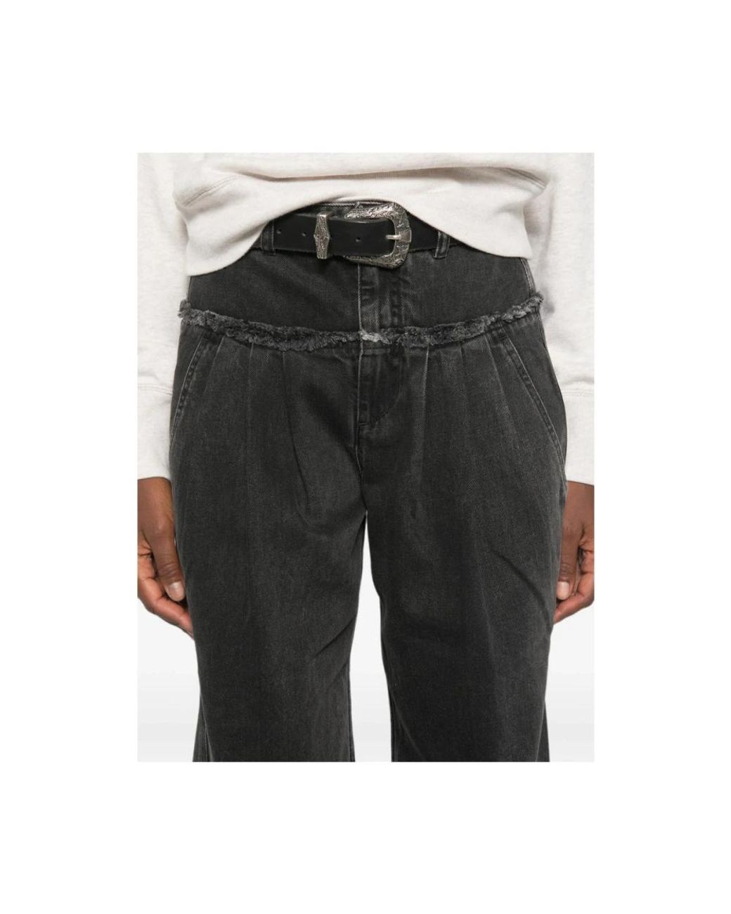 Isabel Marant Black Loose Fit Jeans