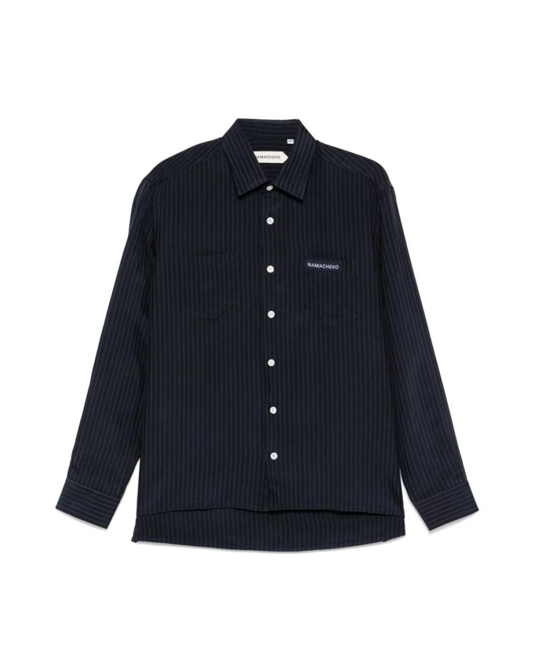NAMACHEKO Blue Casual Shirts for men