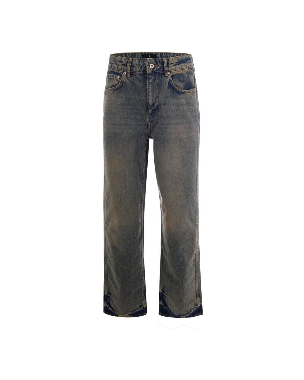 Represent Gray Straight Fit Jeans for men