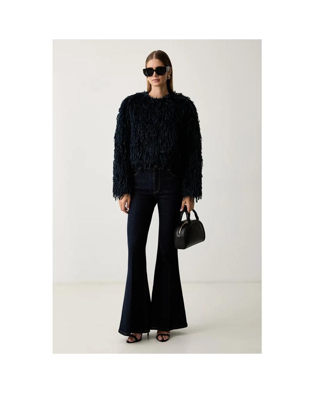Flared Jeans Twinset de color Black