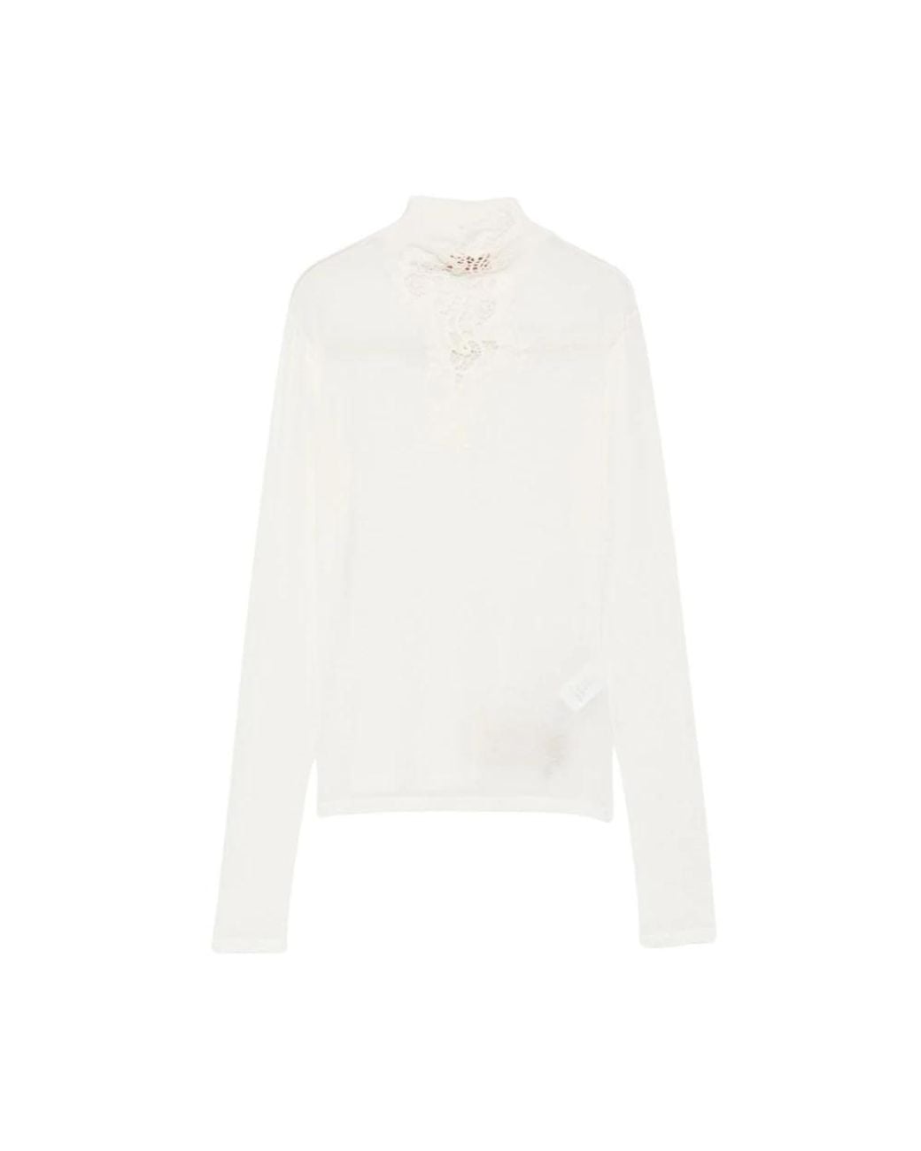 Ermanno Scervino White Long Sleeve T-Shirts
