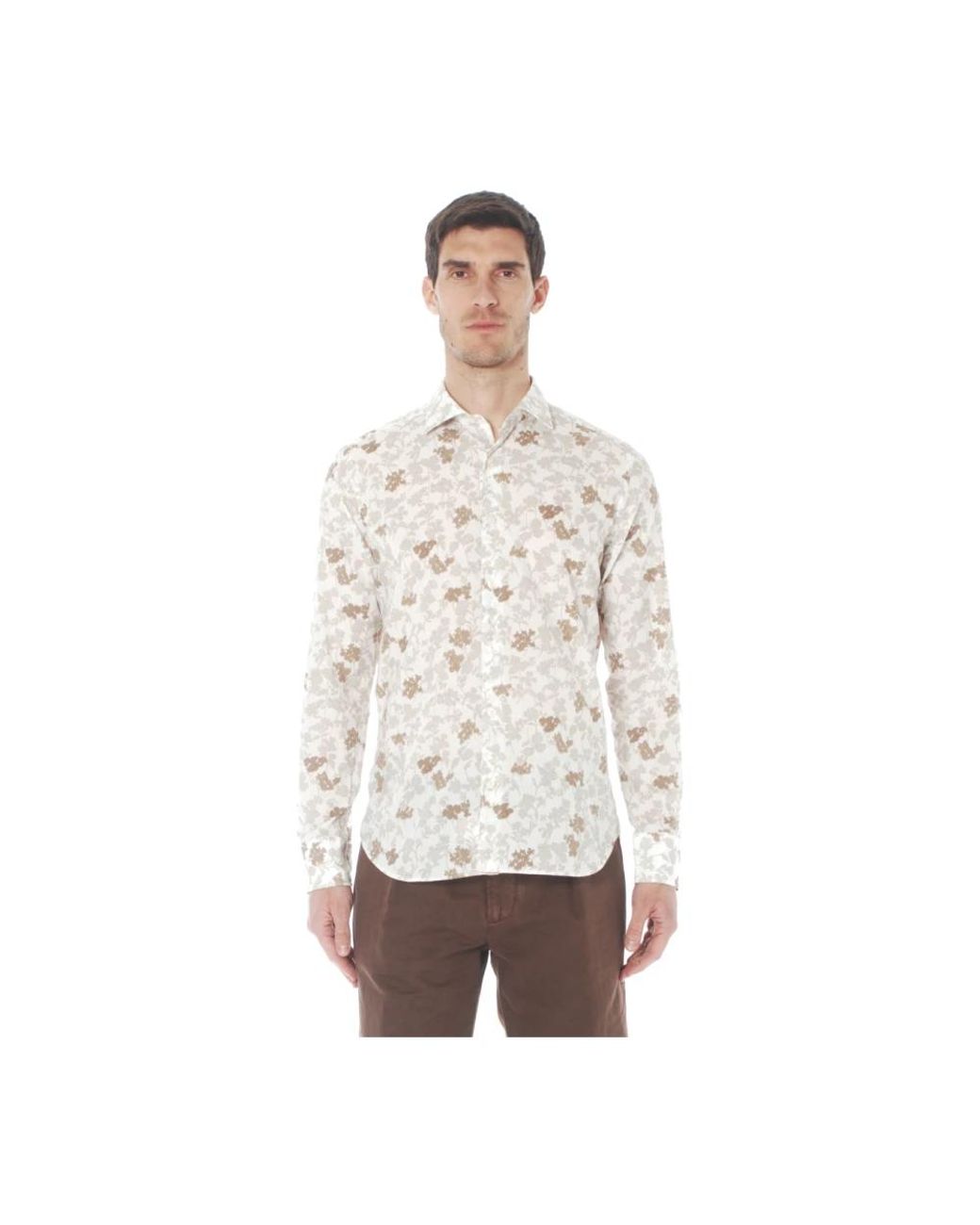 Tintoria Mattei 954 White Casual Shirts for men