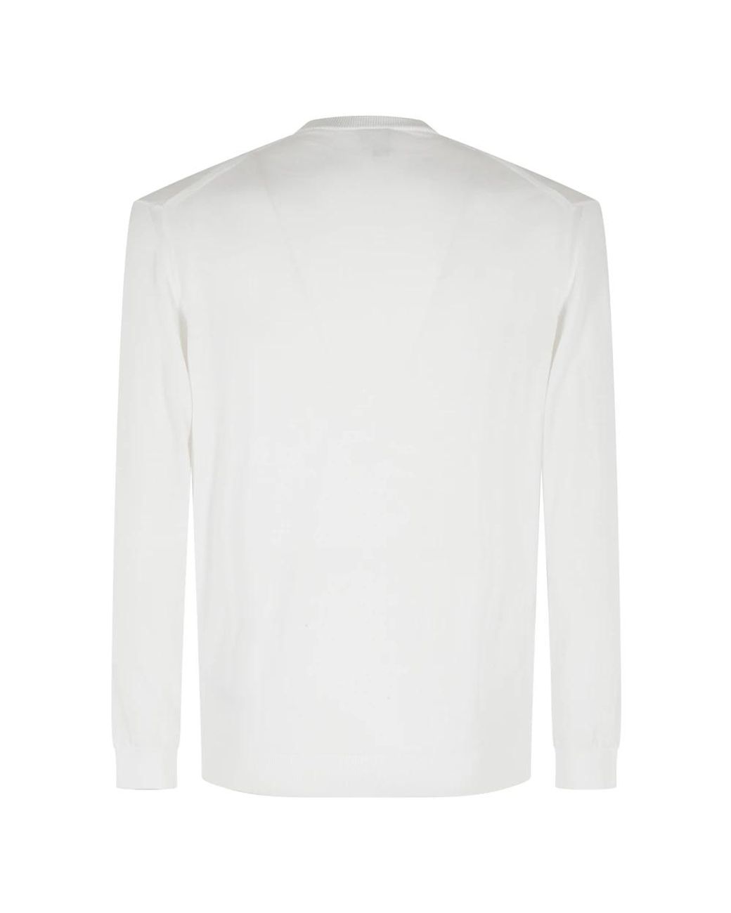 Eleventy White Round-Neck Knitwear for men