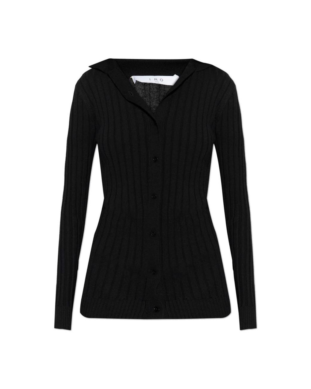 IRO Truien & Vesten ,Zwart ,Wol Cardigan Leonise in het Black