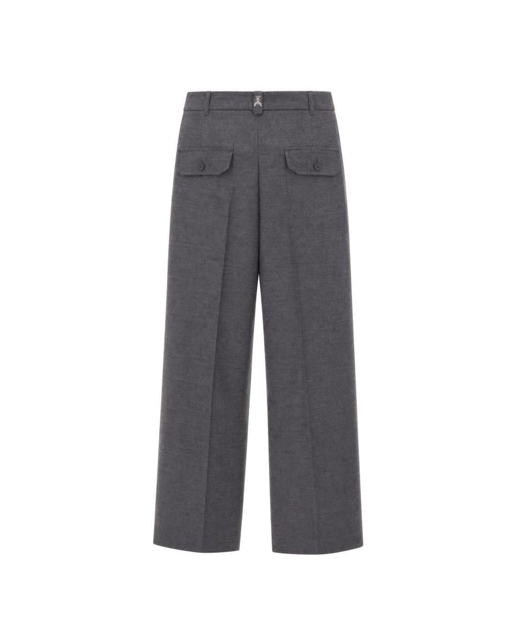 Patrizia Pepe Gray Wide Trousers